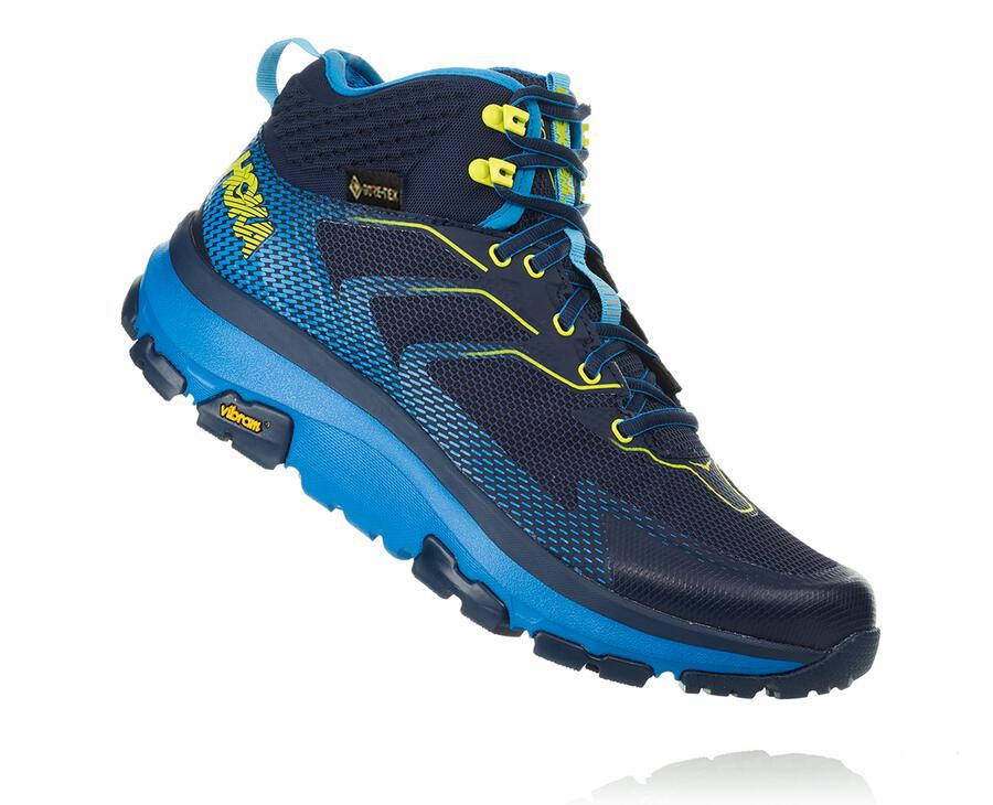 Hiking Boots Mens - Hoka One One Toa GORE-TEX - Navy - UQFCNDV-10